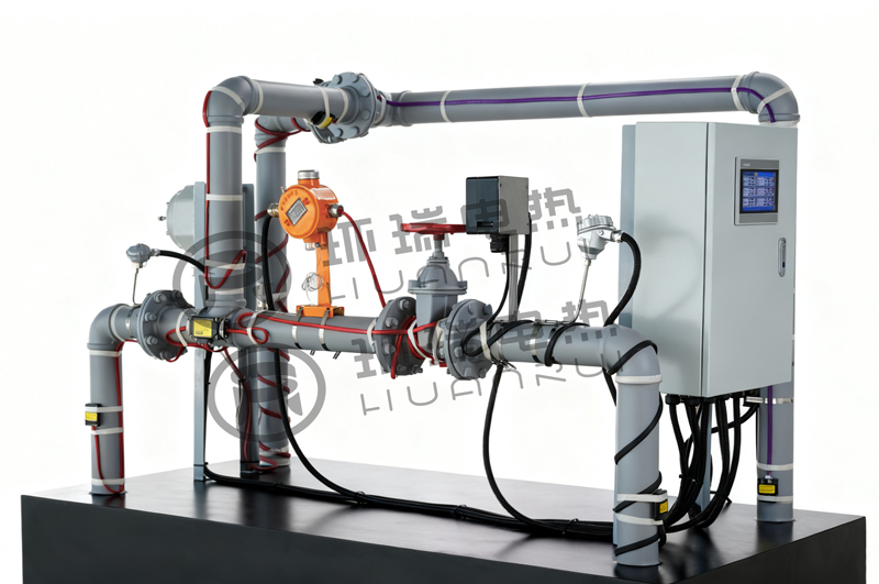 電伴熱系統(tǒng)示意圖 電伴熱系統(tǒng)示意圖